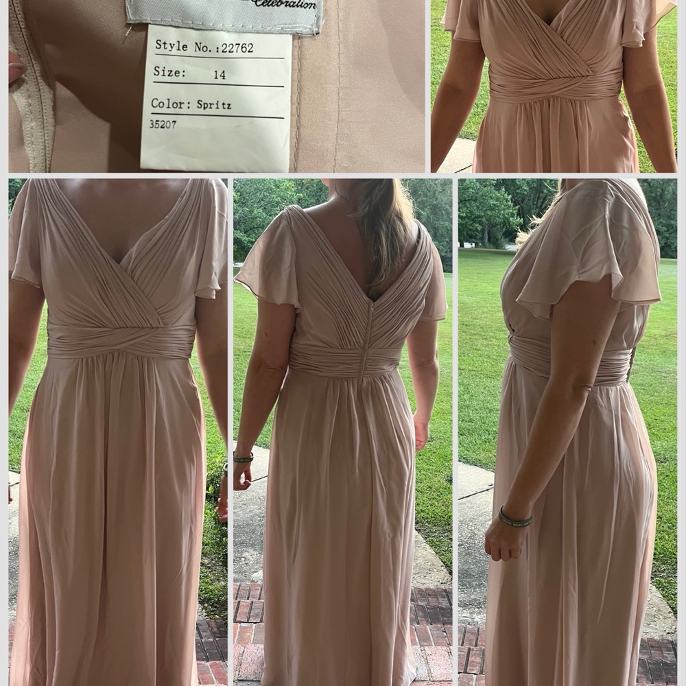 Christina Wu Butterfly Sleeve Bridesmaid Dress
